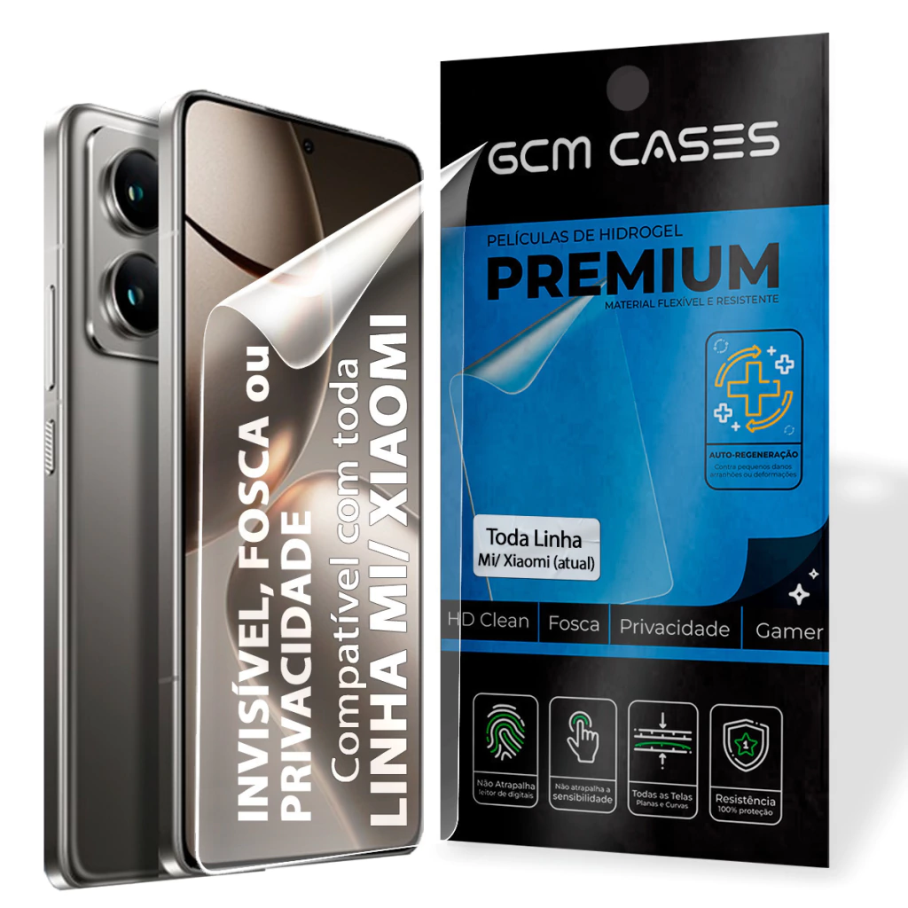 Pelicula Hidrogel Xiaomi Linha Mi